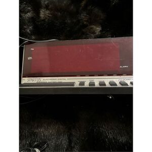 Vintage Spartus Electronic Digital Alarm Clock No. 1150 CLEAN WORKS
